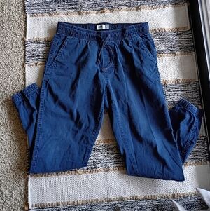 Old Navy Cotton Casual Blue Drawstring Pants
